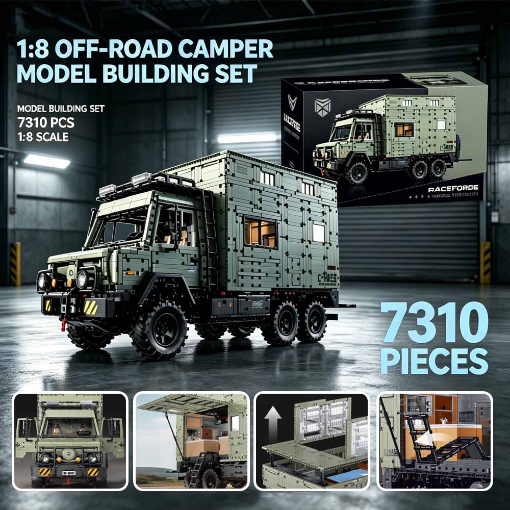 Heavy Equipment Truck - MOC 1:8 Ölçekli 6x6 Offroad Unimog