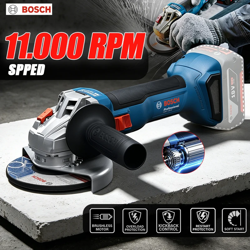 Heavy Equipment And Machinery - BOSCH GWS 18V-8 Akülü Açı Taşlama