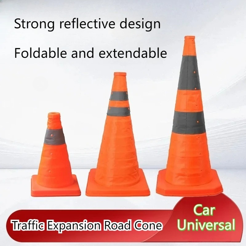 Road Traffic Cone - Katlanabilir Trafik Yansıtıcı Güvenlik Konisi 30/45/70cm