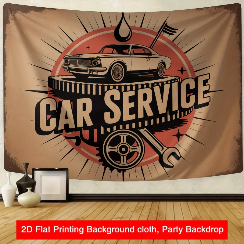 Büyük retro araba servis afişi - Heavy Equipment Mechanic incelemesi ve fiyatı