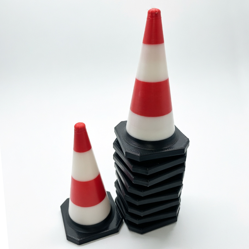 Simüle Edilmiş Kırmızı-Beyaz Ç - Road Traffic Cone incelemesi ve fiyatı