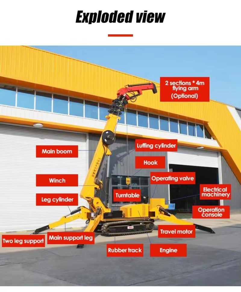 8T Hidrolik Örümcek Vinç Ağır  - Heavy Equipment For Construction incelemesi ve fiyatı
